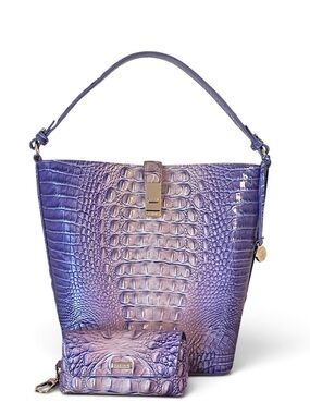 BRAHMIN Shira Very Peri with Matching Glass Case